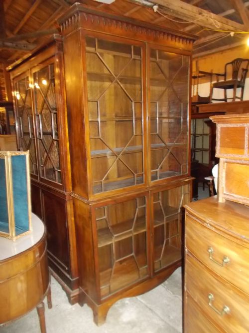 Edwardian Mahogany Display Cabinet