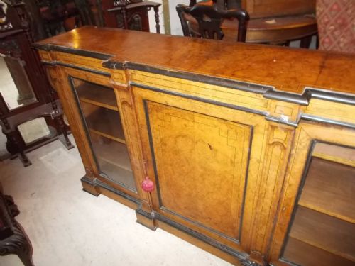 Mid-19th Century Inlaid Walnut Credenza/side Cabinet