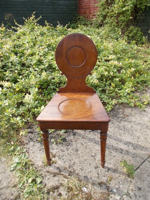 Early 19th Century Mahogany Hall Chair