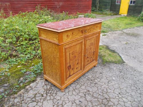Good Inlaid 19th Century Side Cabinet with Fitted Interior