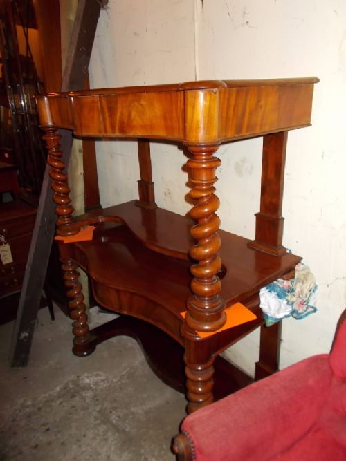 Near Pair of 19th Century Mahogany Side Tables