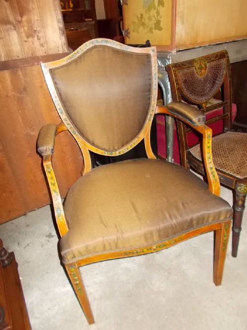 Early 20th Century Decorated Desk Chair
