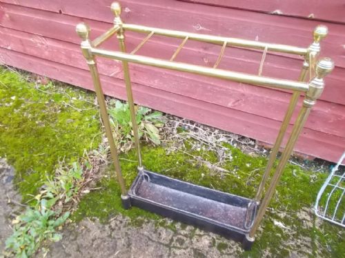Late 19th Century Brass Umbrella Stand