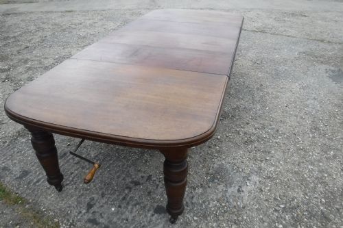 Victorian 10 Foot Oak  Extending Dining Table