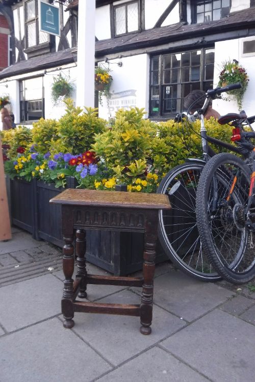 Good Carved Oak Joint Stool