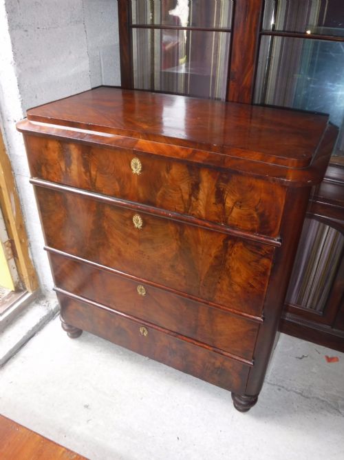 19th Century Mahogany 4 Drawer Chest of Drawers