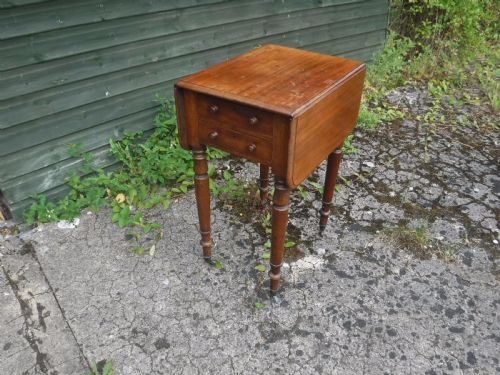 Mid 19th Century Mahogany Work/side/occasional Table