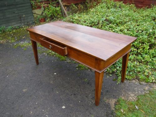 Solid 19th Century Italian Walnut  8 Seater Kitchen Dining Table
