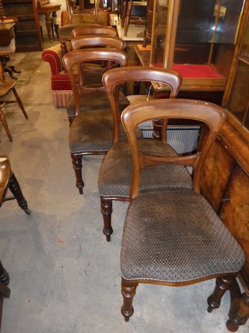 Set  of 6  Victorian Mahogany Dining Chairs