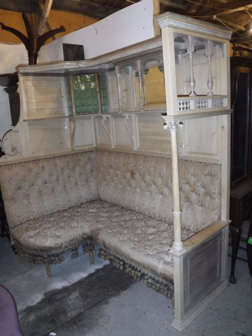 Impressive Panelled Pine Corner Seat[games Room]