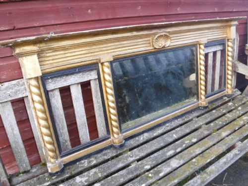 19th Century Gilt Frame Over Mantel Mirror