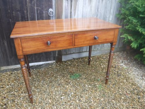 Good Regency Mahogany 2 Drawer Side Table