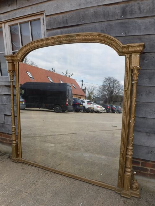 Large Victorian Gilt Hall Mirror