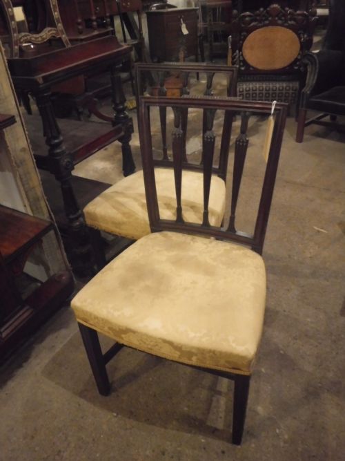 Pair of Early 19th Century Mahogany Side Chairs
