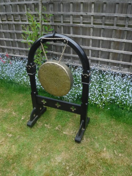 Victorian Oak Gothic Dinner Gong