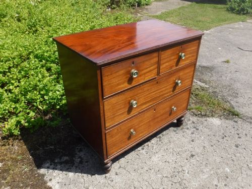 Neat and Useful Early 19th Century Mahogany Chest of Drawers