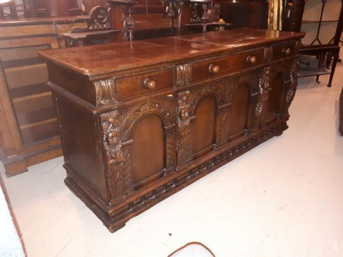 Carved "Ipswich Oak" Sideboard
