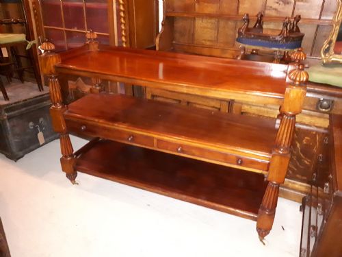 Large 3 Tier Mahogany Buffet.
