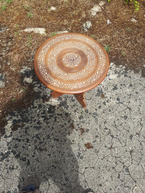 Early 20th Century Anglo-indian Inlaid Table