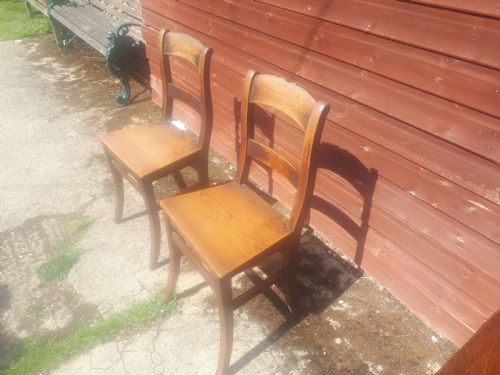 Rare Pair of Mid-19th Century Children's Dining Room Chairs