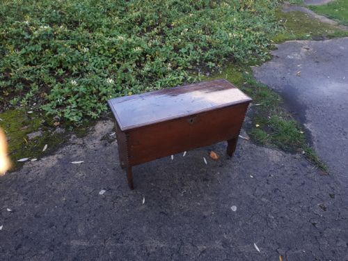 Small Antique Plank Coffer Chest