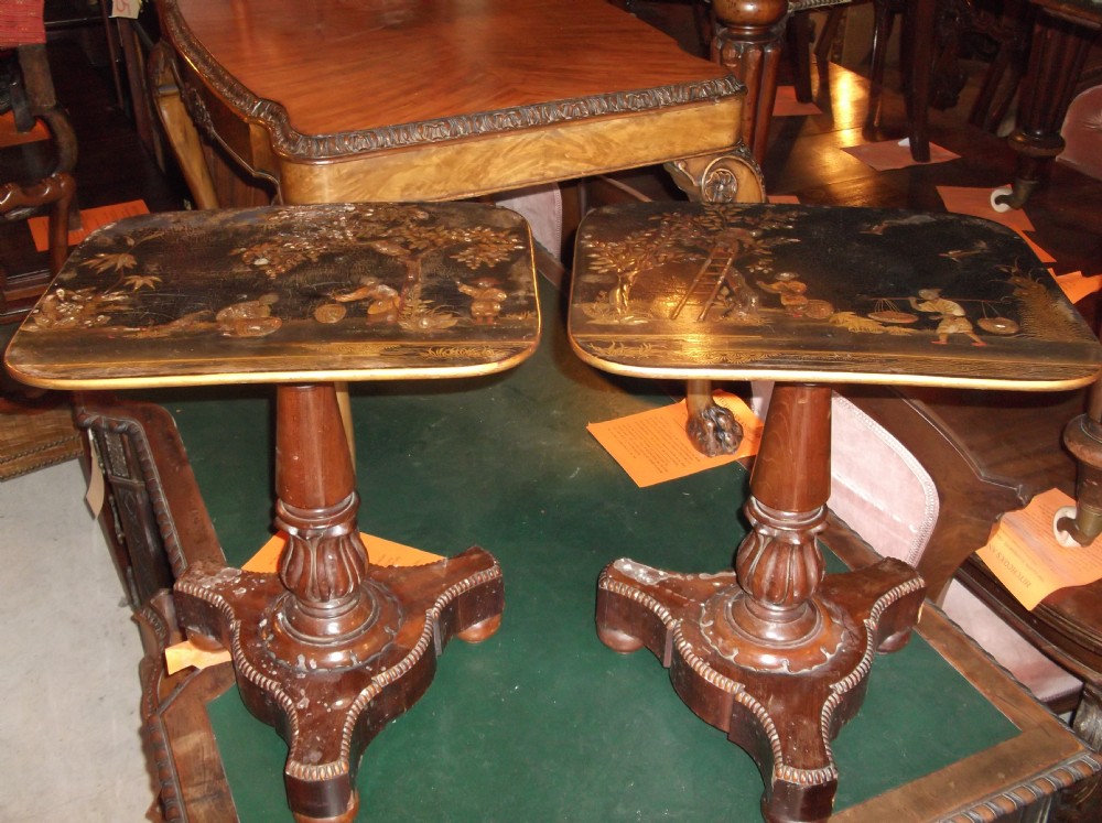 Pair of 19th century occasional tables