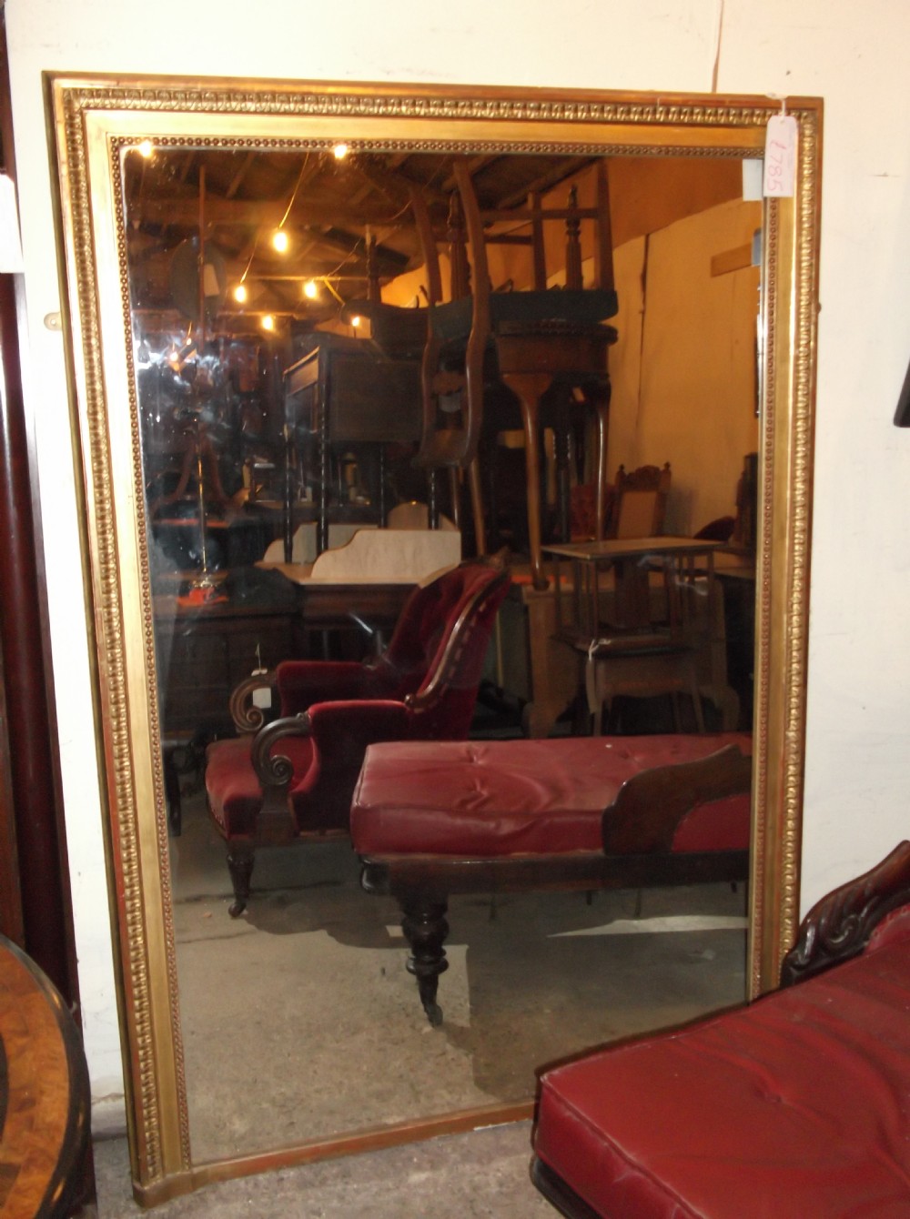 Late 19th century gilded wall mirror