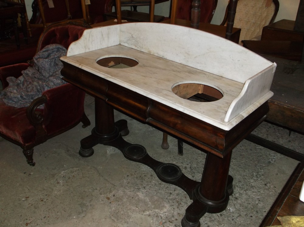 Mid-19th century double washstand