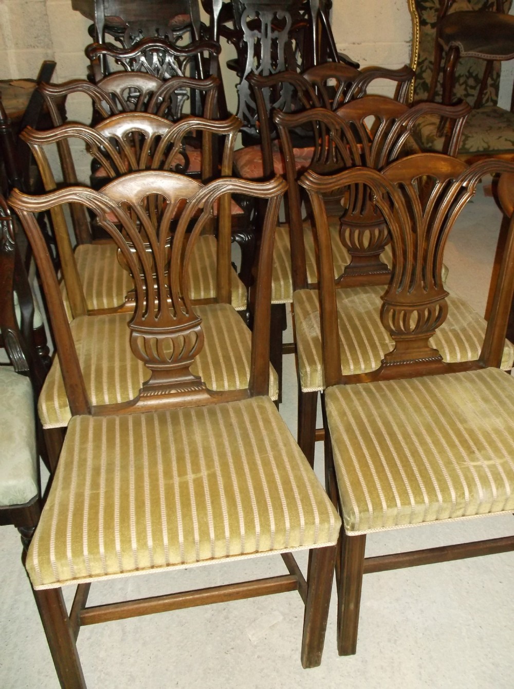 Set of 6 19th century mahogany chairs