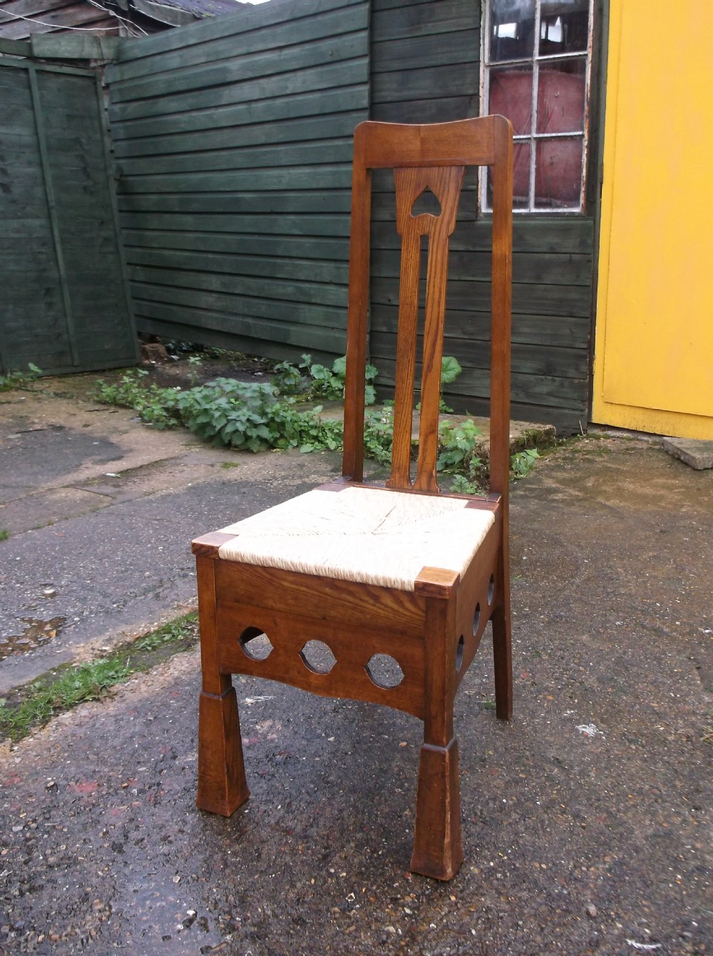 Early 20th century art and crafts chair