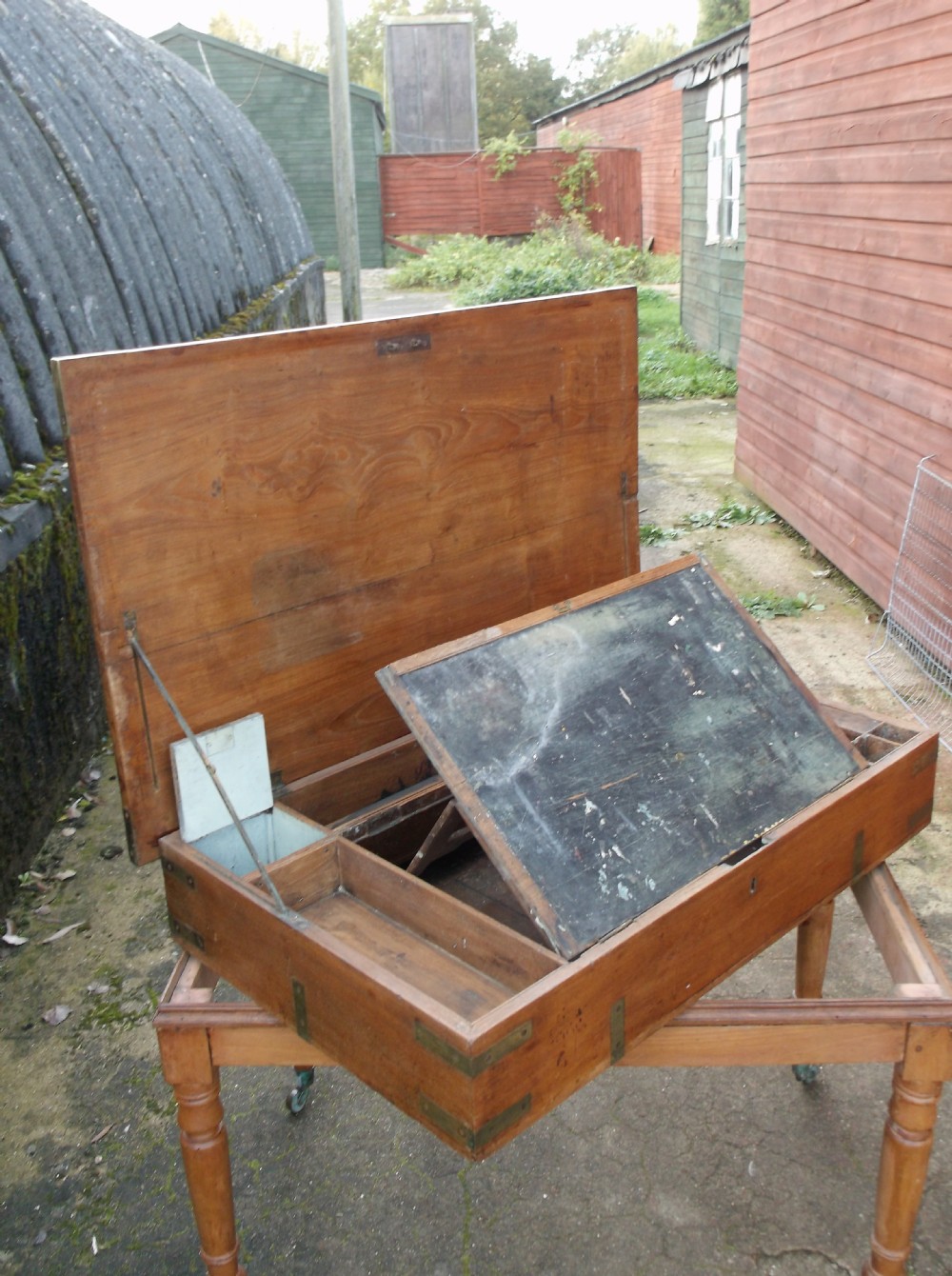 19th century campaign writing box