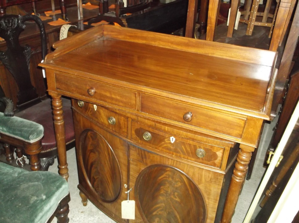 19th century 2 drawer writing table