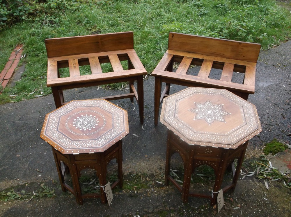 Inlaid Anglo Indian occasional table