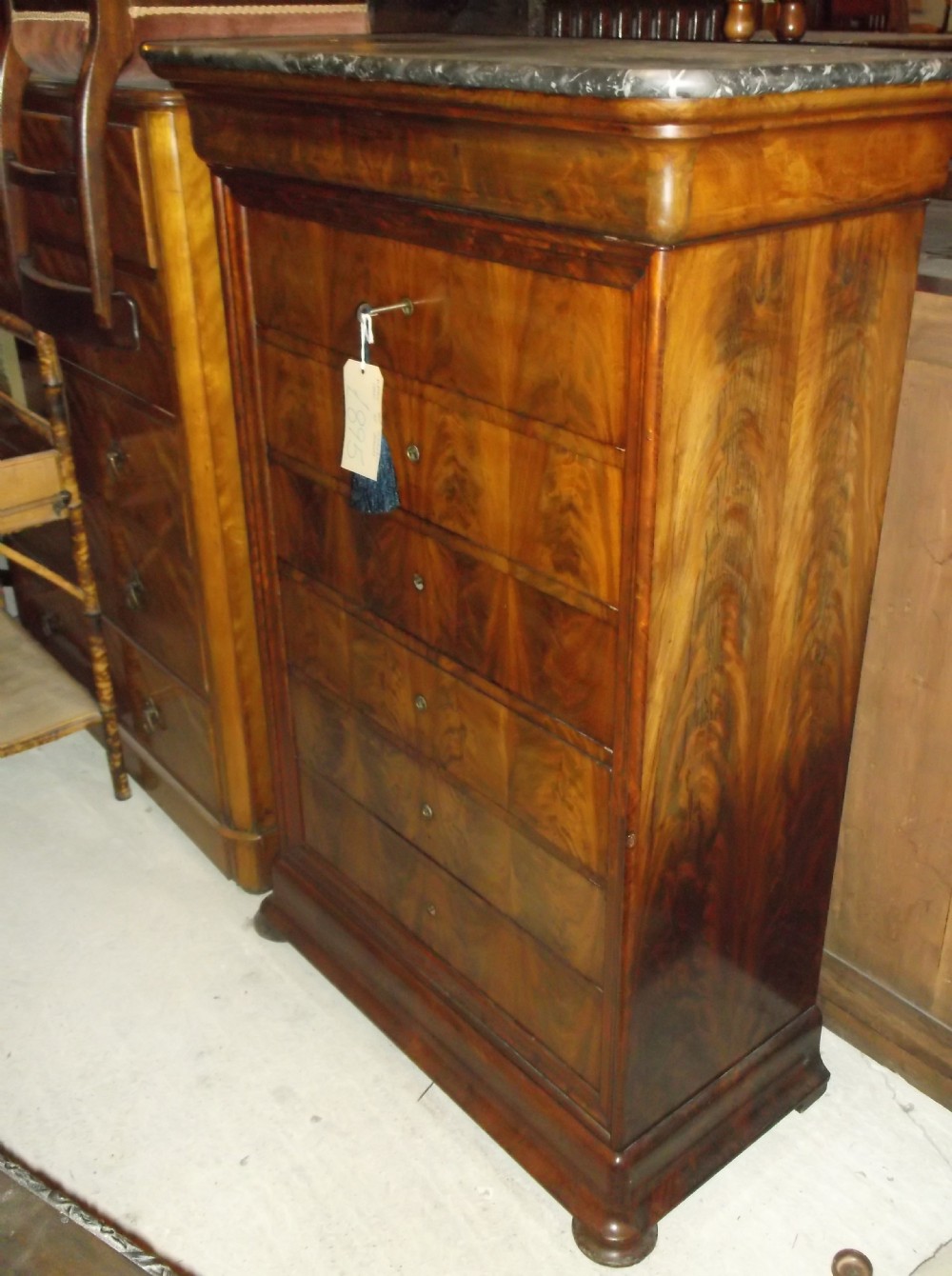 Late 19th century French mahogany chest