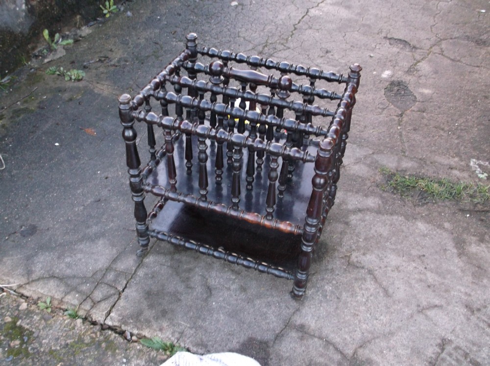 19th century rosewood canterbury
