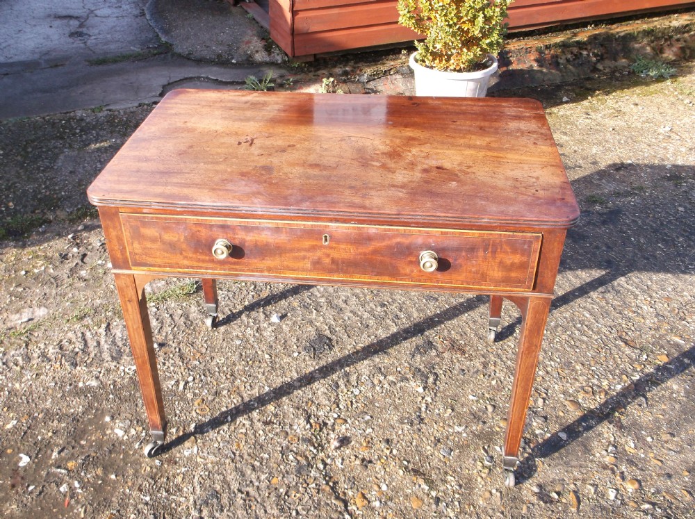 19th century single drawer table.