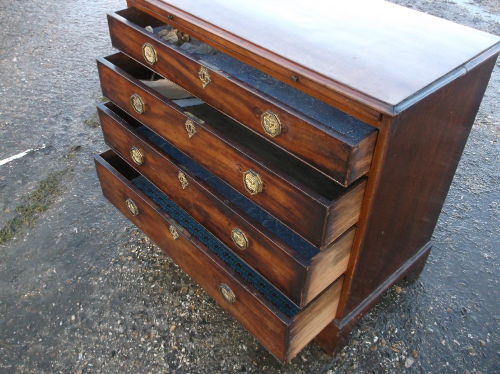 Early 19th century mahogany chest