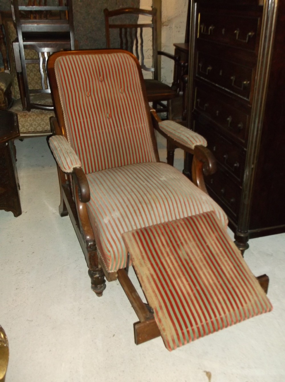 Early Victorian Library armchair
