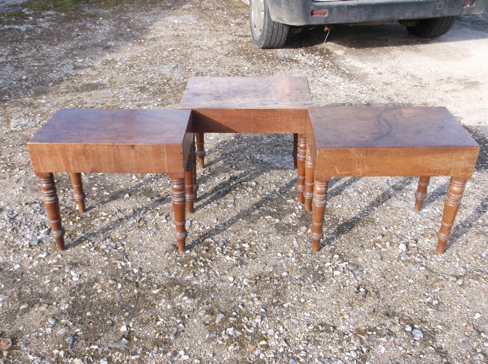 Pair[3] of mahogany bedside [Bidet] tables.
