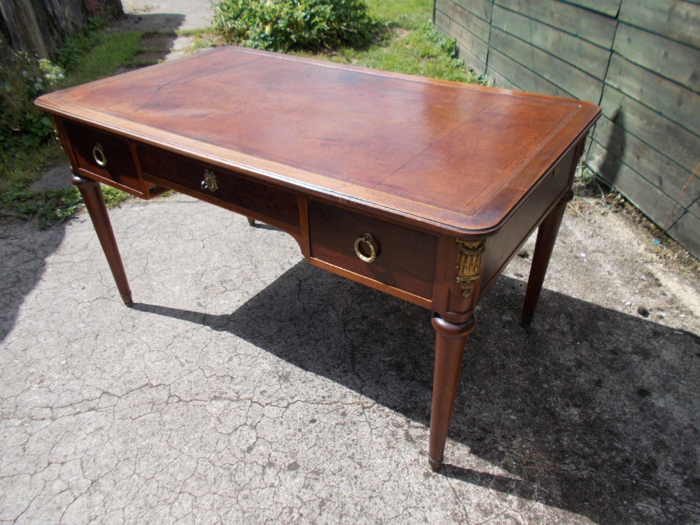 Early 20th century bureau plat or writing table