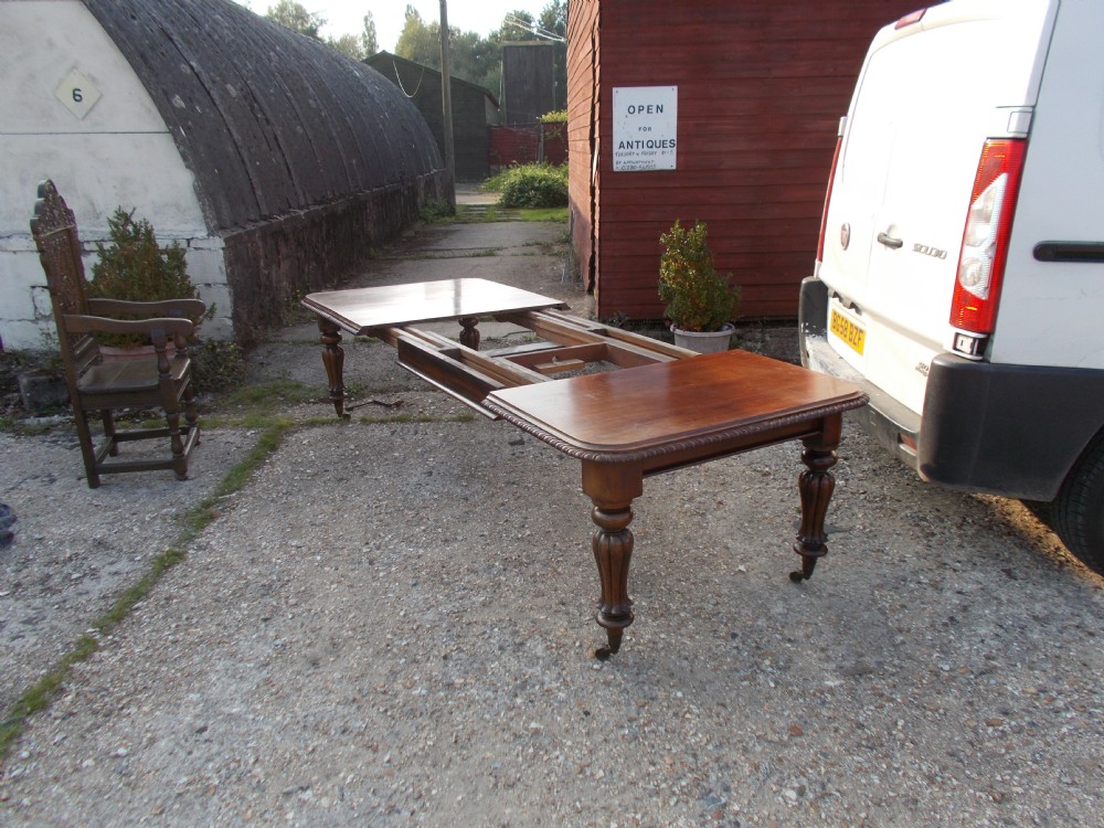Early Victorian 10 foot extending dining table.