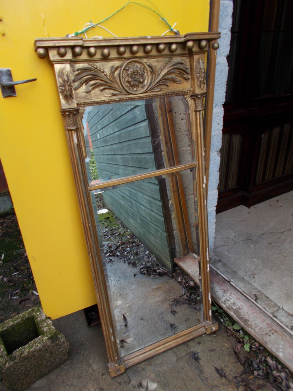 19th century gilt frame pier mirror