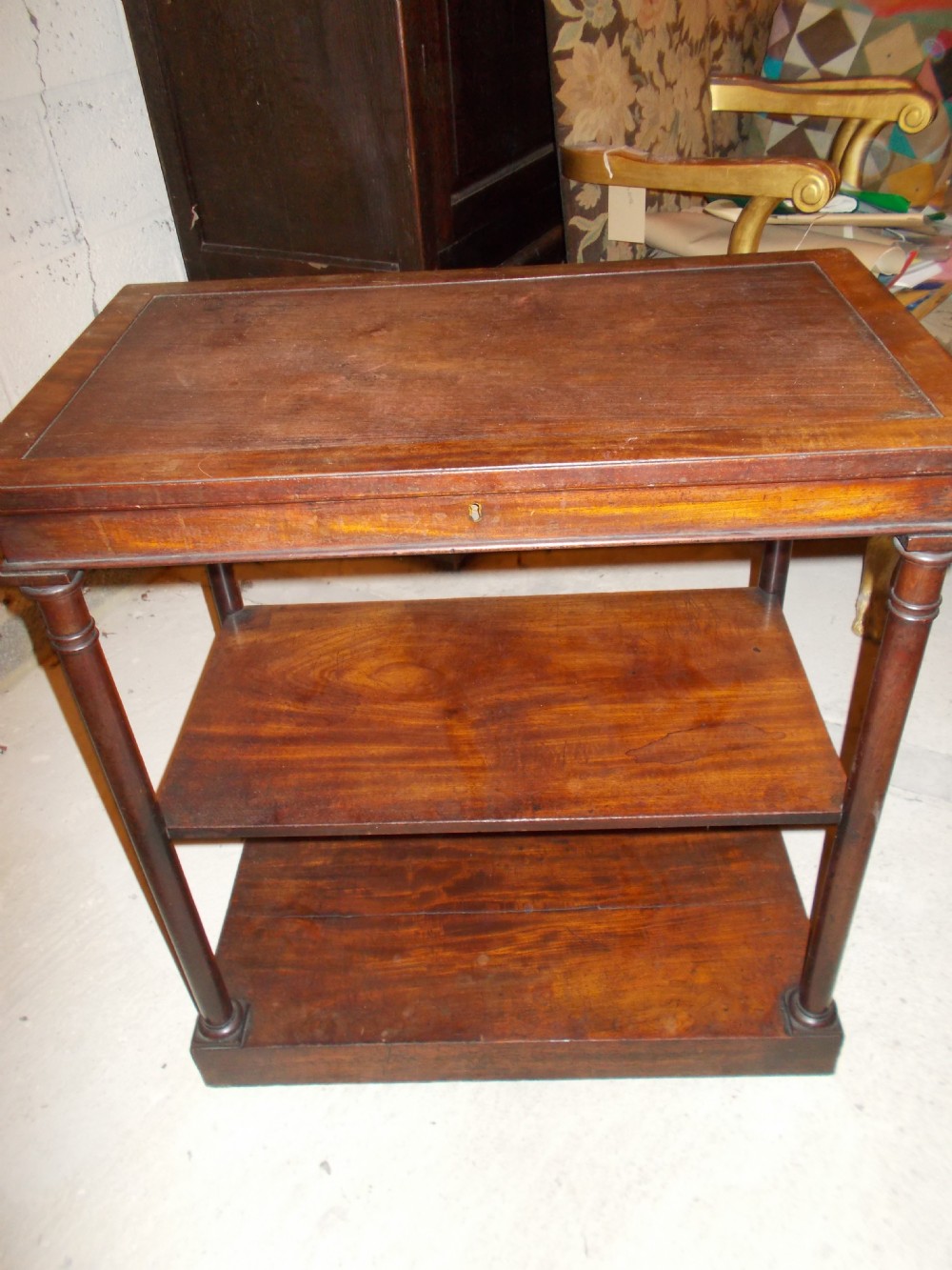 Early 19th century reading table.