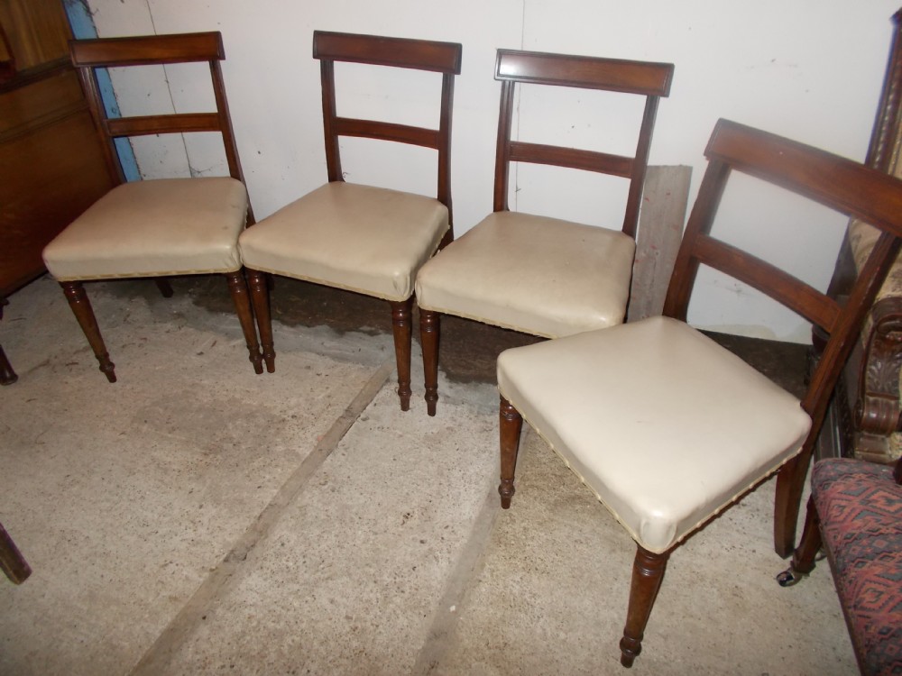 Set of early 19th century dining chairs