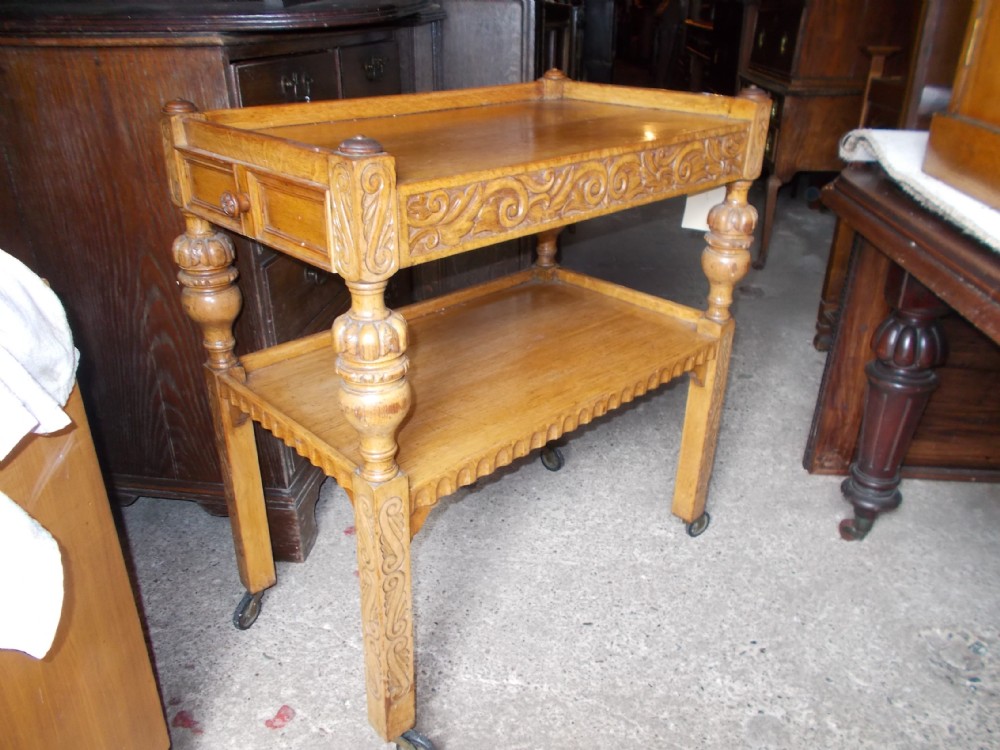 Oak 1920s 2 tier trlley