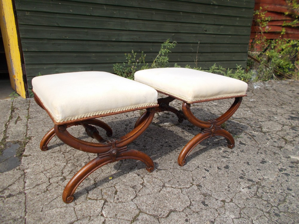 Pair of mid-19th century stools