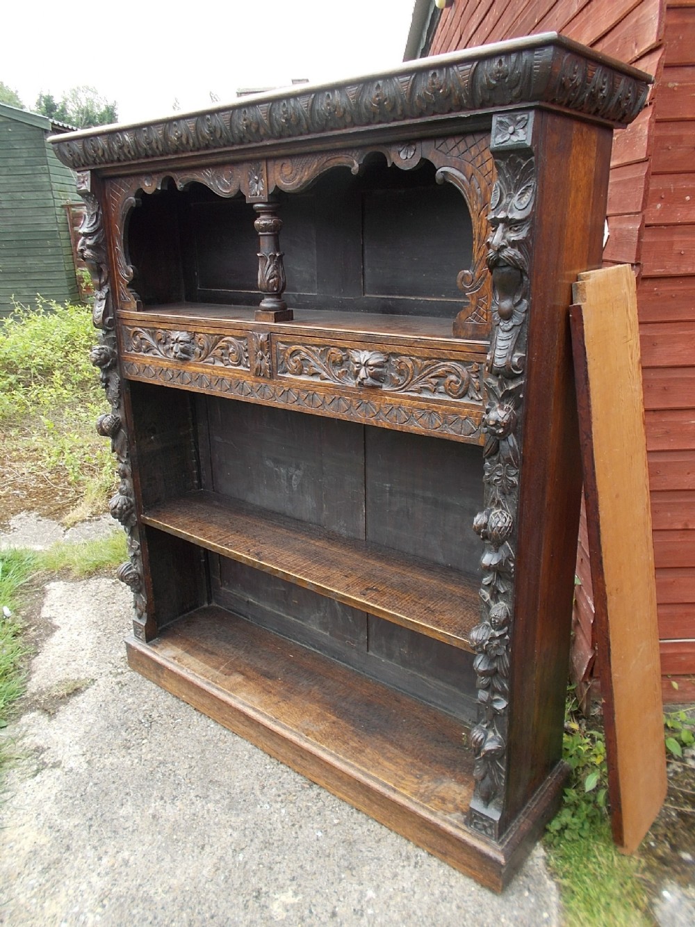 Large carved oak 