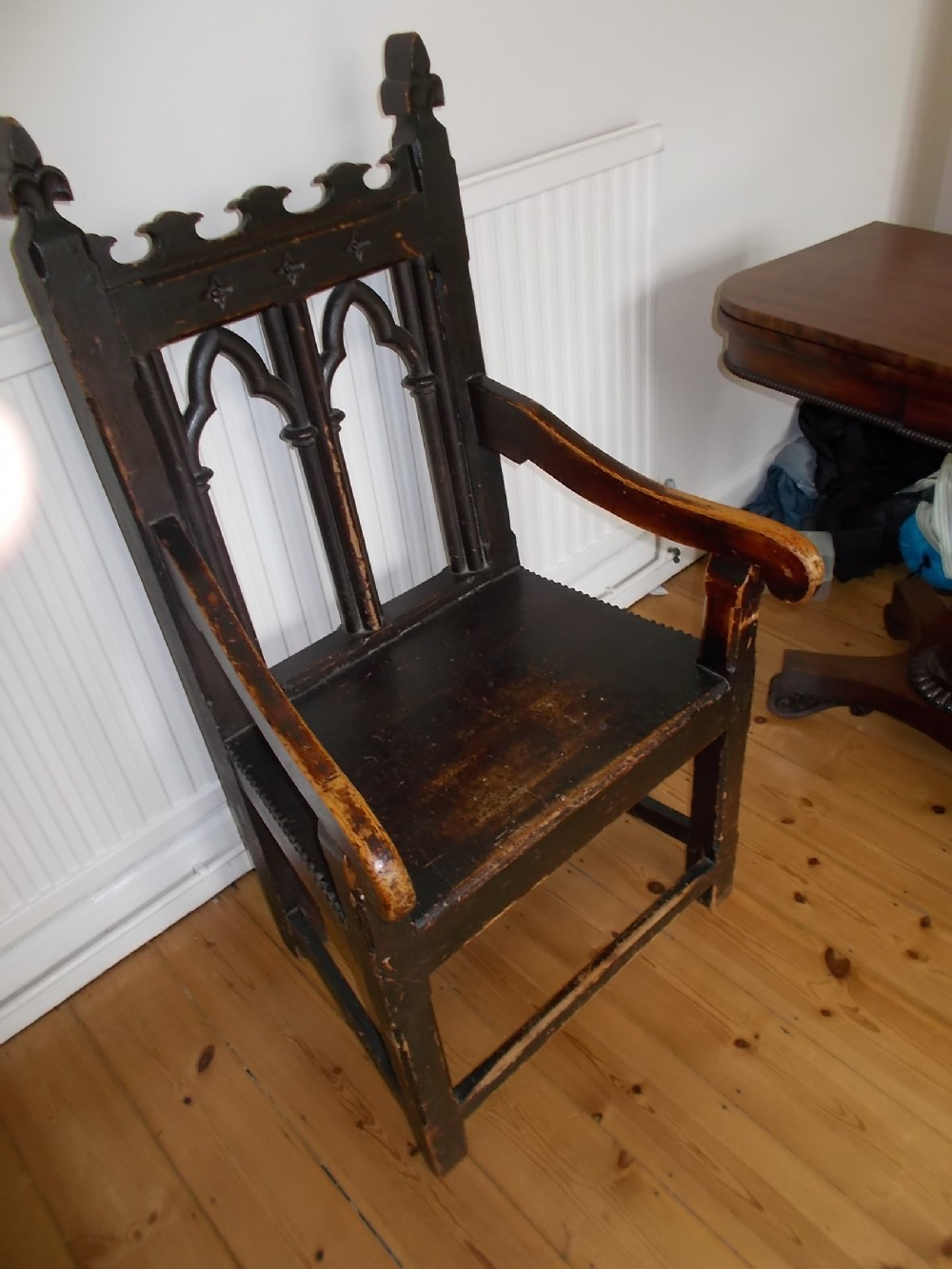 19th century Gothic armchair