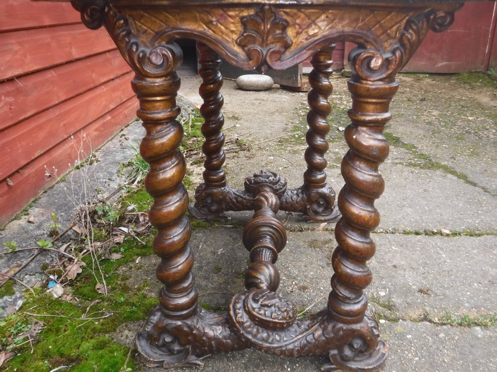 Carved decorative occasional table