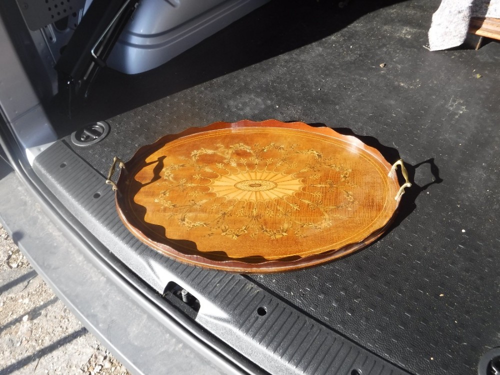 Edwardian inlaid tray